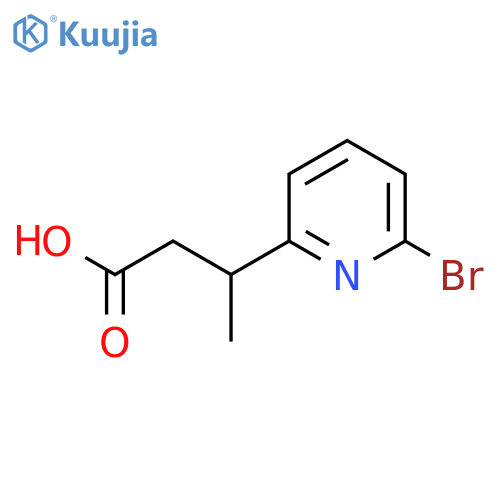 3-(6-Bromopyridin-2-yl)butanoic acid structure