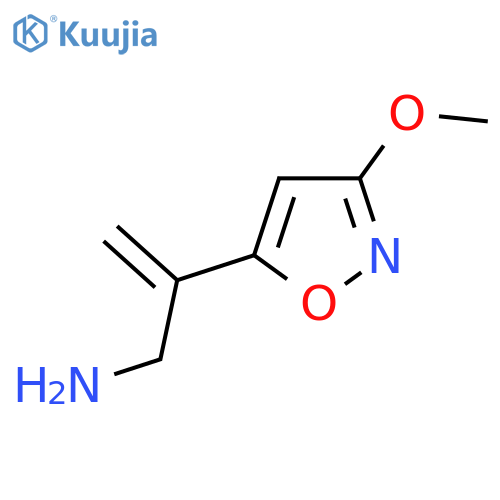 2-(3-methoxy-1,2-oxazol-5-yl)prop-2-en-1-amine structure