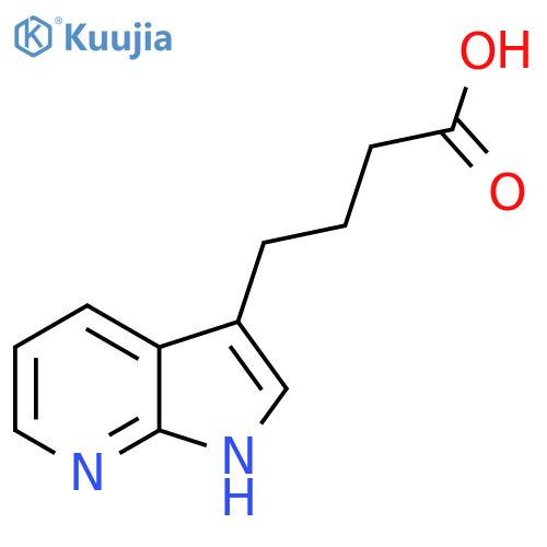 4-{1H-pyrrolo2,3-bpyridin-3-yl}butanoic acid structure