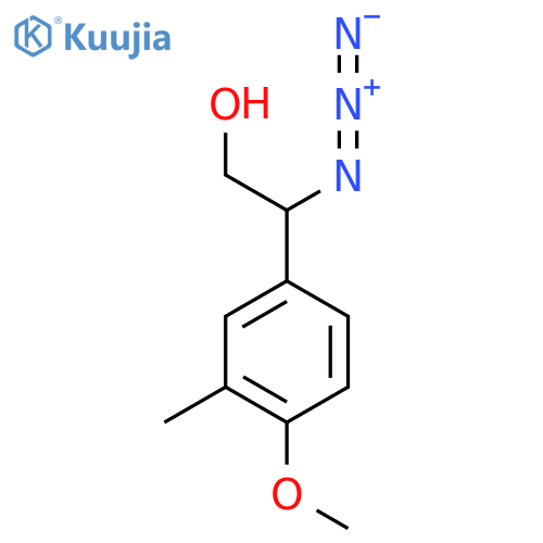 2-azido-2-(4-methoxy-3-methylphenyl)ethan-1-ol structure