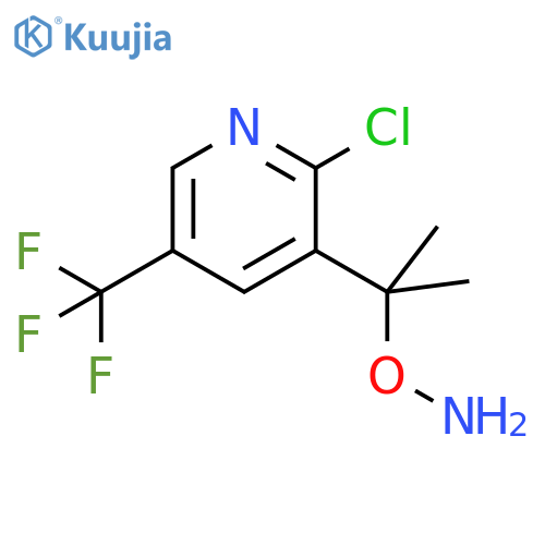 O-{2-2-chloro-5-(trifluoromethyl)pyridin-3-ylpropan-2-yl}hydroxylamine structure