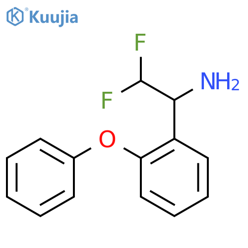 2,2-difluoro-1-(2-phenoxyphenyl)ethan-1-amine structure