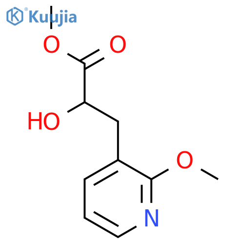 methyl 2-hydroxy-3-(2-methoxypyridin-3-yl)propanoate structure