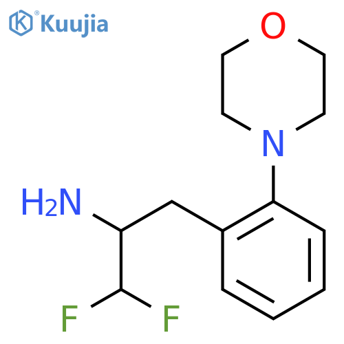 1,1-difluoro-3-2-(morpholin-4-yl)phenylpropan-2-amine structure