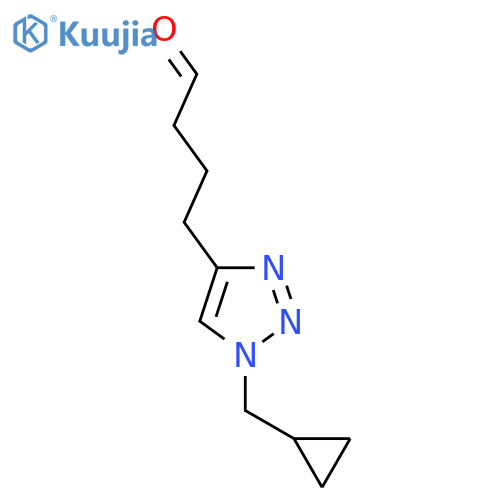 4-1-(cyclopropylmethyl)-1H-1,2,3-triazol-4-ylbutanal structure