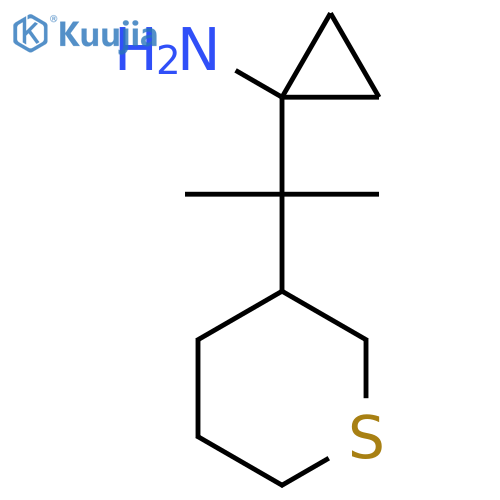1-2-(thian-3-yl)propan-2-ylcyclopropan-1-amine structure