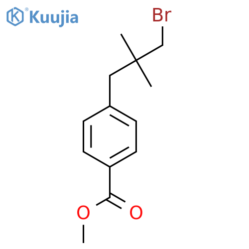 methyl 4-(3-bromo-2,2-dimethylpropyl)benzoate structure