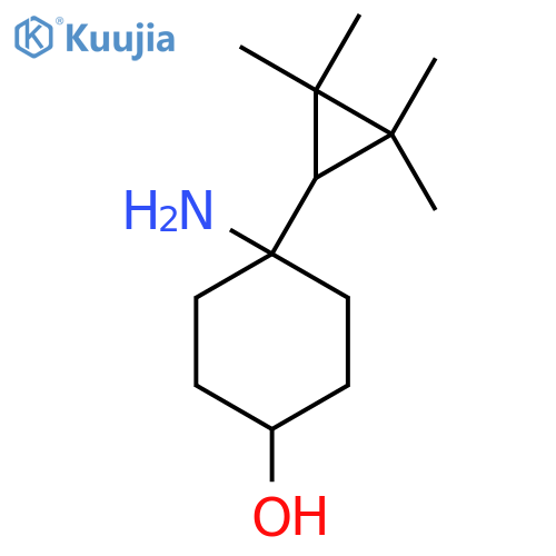 4-amino-4-(2,2,3,3-tetramethylcyclopropyl)cyclohexan-1-ol structure