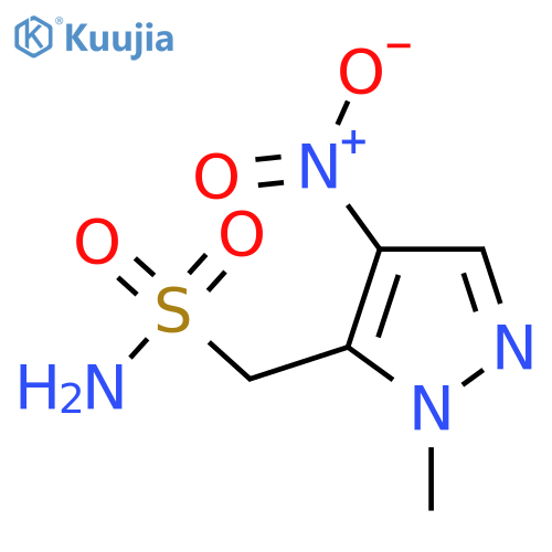 (1-methyl-4-nitro-1H-pyrazol-5-yl)methanesulfonamide structure