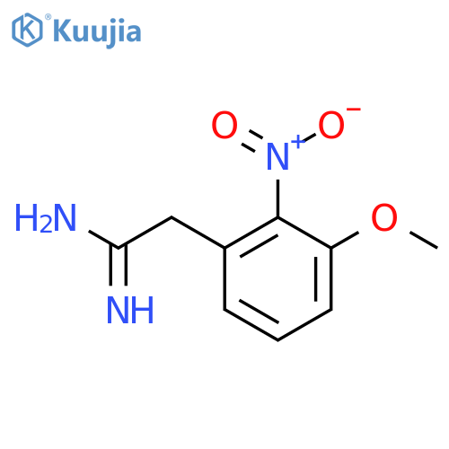 2-(3-methoxy-2-nitrophenyl)ethanimidamide structure