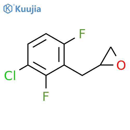 2-(3-chloro-2,6-difluorophenyl)methyloxirane structure