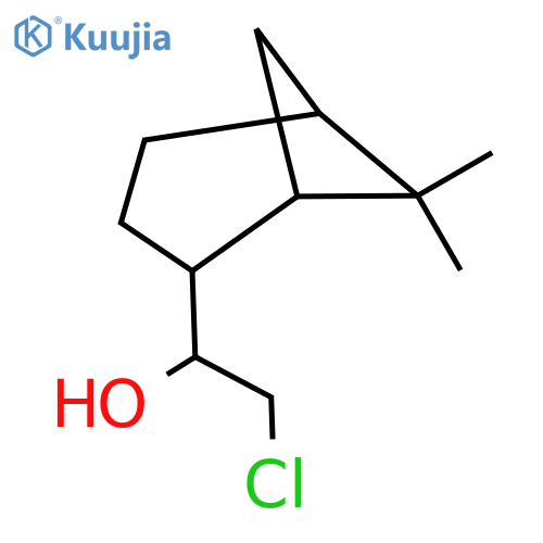 2-chloro-1-{6,6-dimethylbicyclo3.1.1heptan-2-yl}ethan-1-ol structure