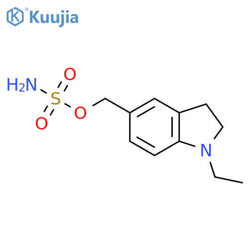 (1-ethyl-2,3-dihydro-1H-indol-5-yl)methyl sulfamate structure