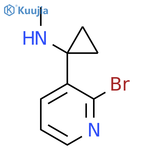 1-(2-bromopyridin-3-yl)-N-methylcyclopropan-1-amine structure
