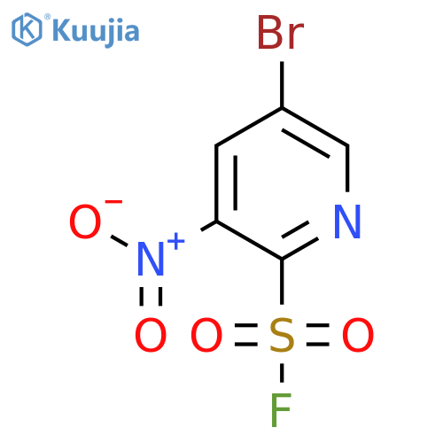 5-bromo-3-nitropyridine-2-sulfonyl fluoride structure