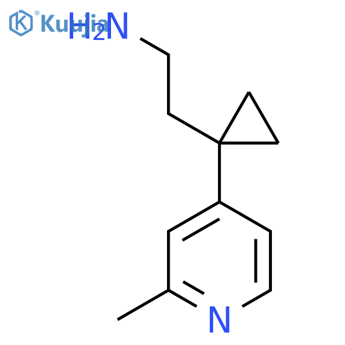2-1-(2-methylpyridin-4-yl)cyclopropylethan-1-amine structure