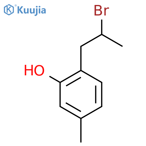 2-(2-bromopropyl)-5-methylphenol structure