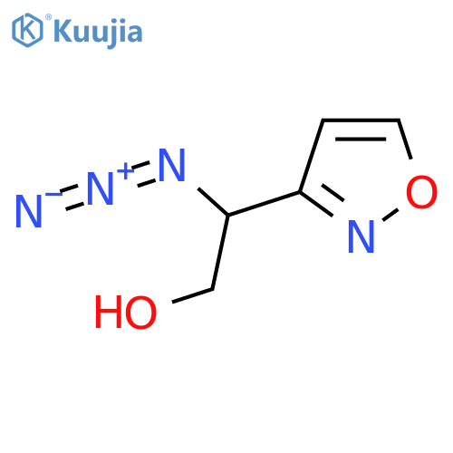 2-azido-2-(1,2-oxazol-3-yl)ethan-1-ol structure