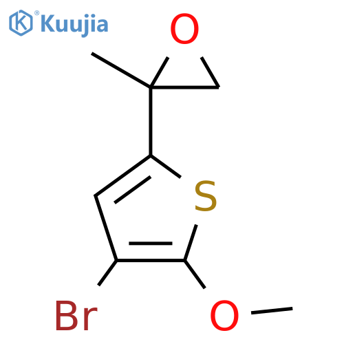 2-(4-Bromo-5-methoxythiophen-2-yl)-2-methyloxirane structure