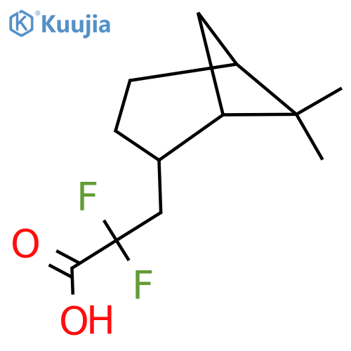 3-{6,6-dimethylbicyclo3.1.1heptan-2-yl}-2,2-difluoropropanoic acid structure