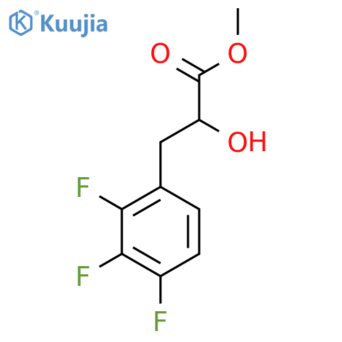 methyl 2-hydroxy-3-(2,3,4-trifluorophenyl)propanoate structure