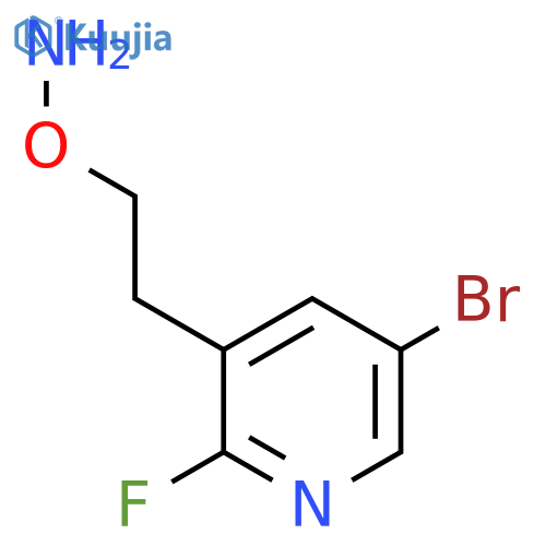 O-2-(5-bromo-2-fluoropyridin-3-yl)ethylhydroxylamine structure