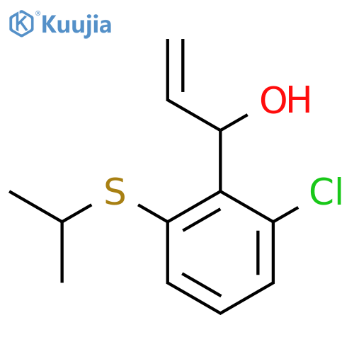 1-2-chloro-6-(propan-2-ylsulfanyl)phenylprop-2-en-1-ol structure