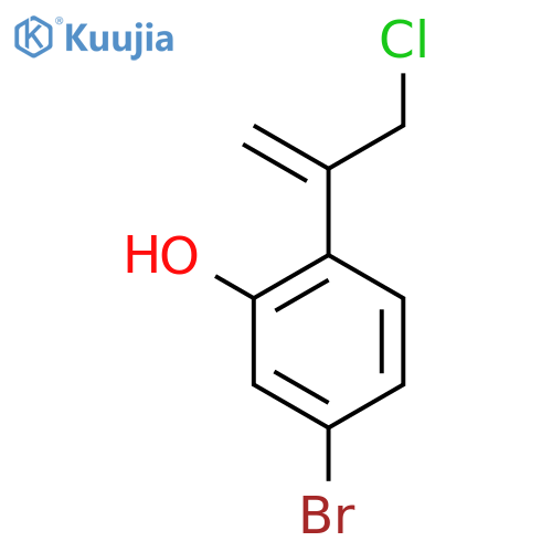 5-bromo-2-(3-chloroprop-1-en-2-yl)phenol structure