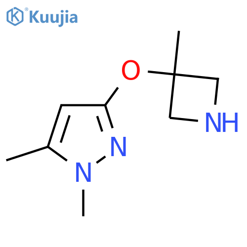 1,5-dimethyl-3-(3-methylazetidin-3-yl)oxy-1H-pyrazole structure