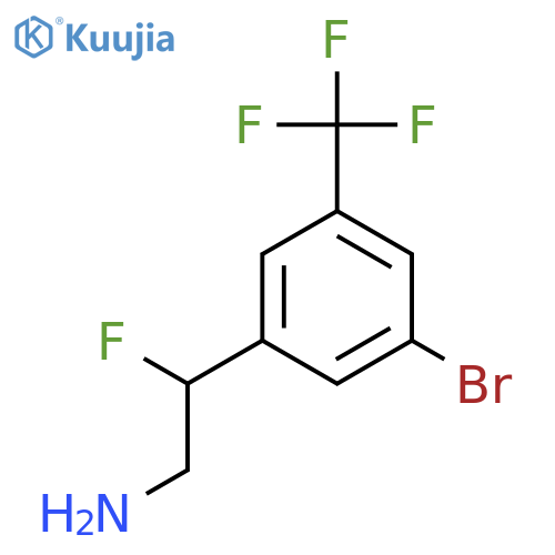 2-3-bromo-5-(trifluoromethyl)phenyl-2-fluoroethan-1-amine structure
