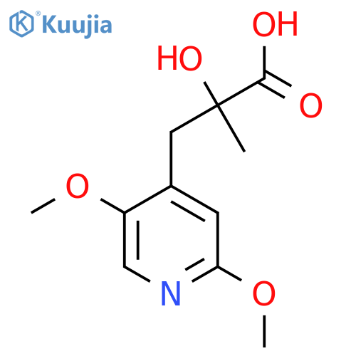 3-(2,5-dimethoxypyridin-4-yl)-2-hydroxy-2-methylpropanoic acid structure