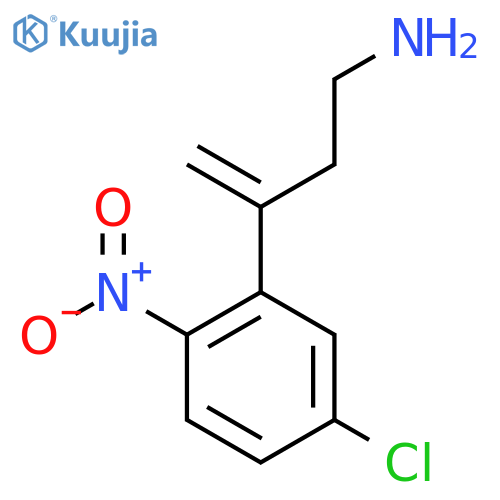 3-(5-chloro-2-nitrophenyl)but-3-en-1-amine structure