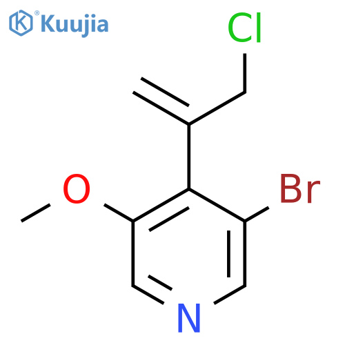 3-bromo-4-(3-chloroprop-1-en-2-yl)-5-methoxypyridine structure