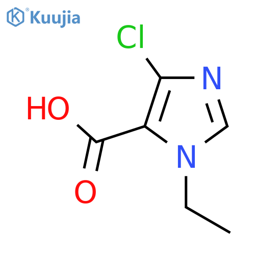 4-chloro-1-ethyl-1H-imidazole-5-carboxylic acid structure