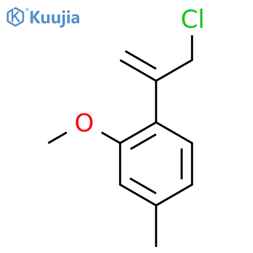 1-(3-chloroprop-1-en-2-yl)-2-methoxy-4-methylbenzene structure