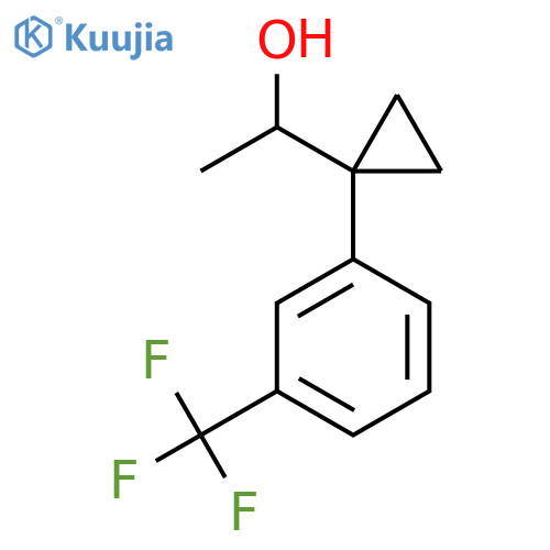 1-{1-3-(trifluoromethyl)phenylcyclopropyl}ethan-1-ol structure