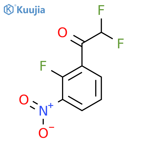 2,2-Difluoro-1-(2-fluoro-3-nitrophenyl)ethan-1-one structure