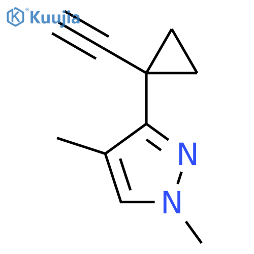 3-(1-ethynylcyclopropyl)-1,4-dimethyl-1H-pyrazole structure