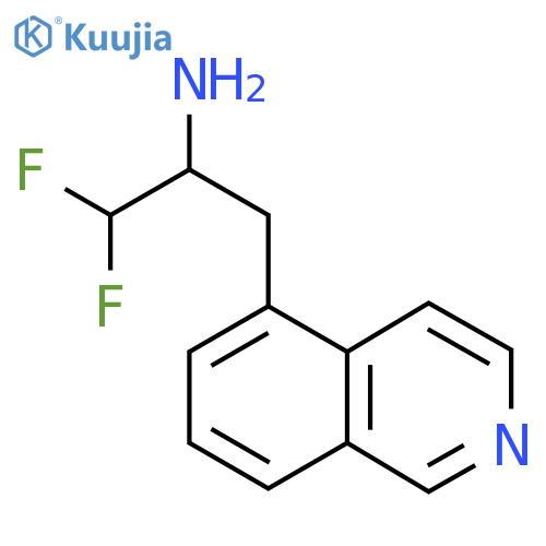 1,1-Difluoro-3-(isoquinolin-5-yl)propan-2-amine structure