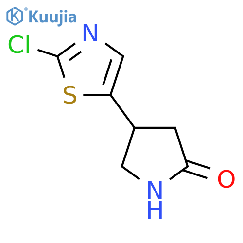 4-(2-chloro-1,3-thiazol-5-yl)pyrrolidin-2-one structure