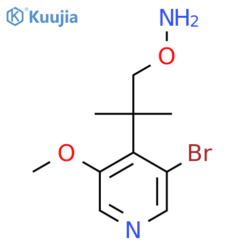 O-2-(3-bromo-5-methoxypyridin-4-yl)-2-methylpropylhydroxylamine structure