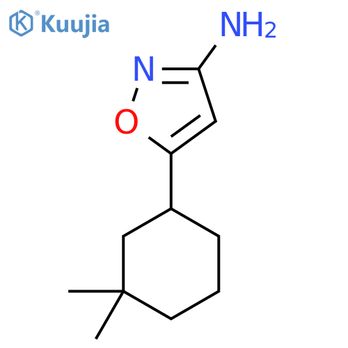 5-(3,3-dimethylcyclohexyl)-1,2-oxazol-3-amine structure