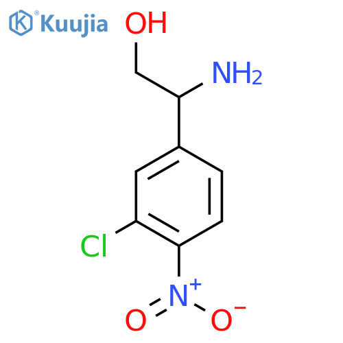 2-amino-2-(3-chloro-4-nitrophenyl)ethan-1-ol structure