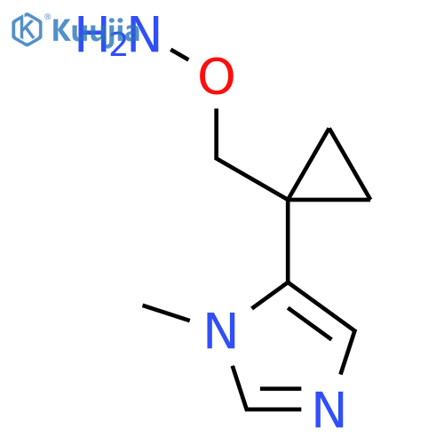 O-{1-(1-methyl-1H-imidazol-5-yl)cyclopropylmethyl}hydroxylamine structure