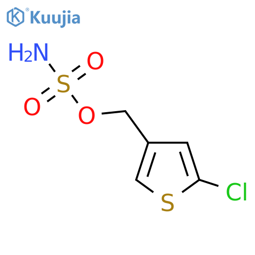 (5-chlorothiophen-3-yl)methyl sulfamate structure