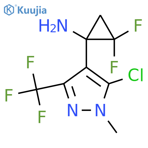 1-5-chloro-1-methyl-3-(trifluoromethyl)-1H-pyrazol-4-yl-2,2-difluorocyclopropan-1-amine structure