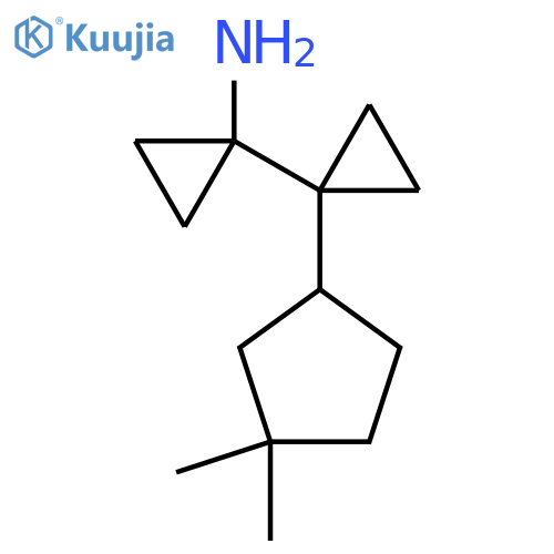 1-1-(3,3-dimethylcyclopentyl)cyclopropylcyclopropan-1-amine structure