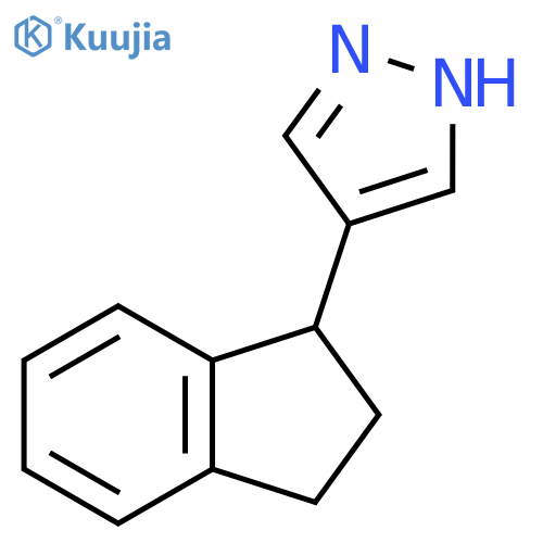 4-(2,3-dihydro-1H-inden-1-yl)-1H-pyrazole structure