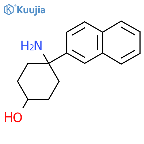 4-amino-4-(naphthalen-2-yl)cyclohexan-1-ol structure