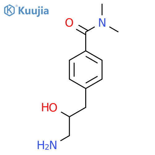 4-(3-amino-2-hydroxypropyl)-N,N-dimethylbenzamide structure